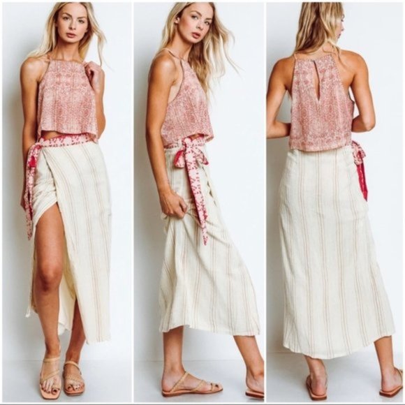 Free People Dresses & Skirts - Free People Wrapped Around You Skirt & Top Small